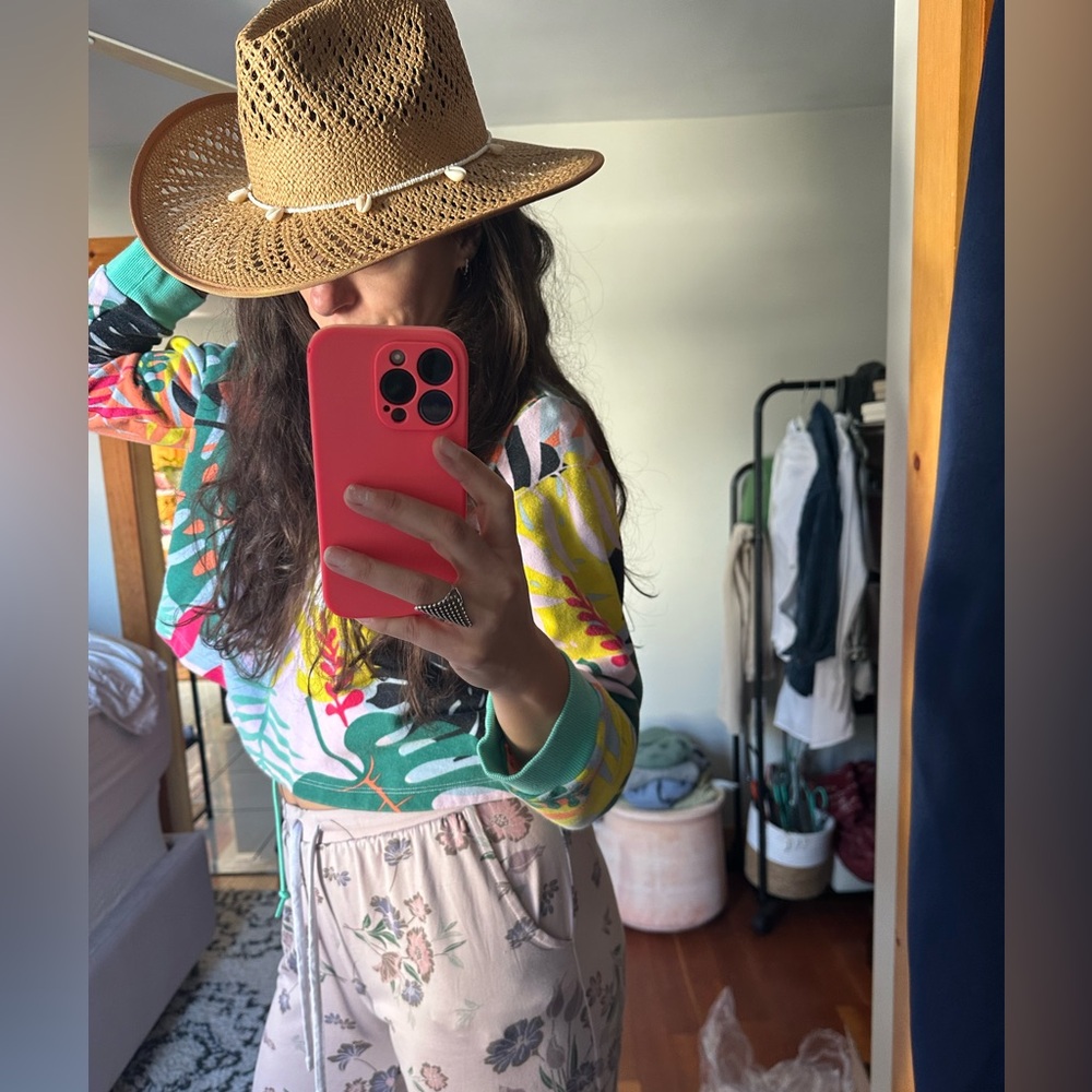 NWT WYETH Tan Wicker Rancher Hat - Picture 10 of 11
